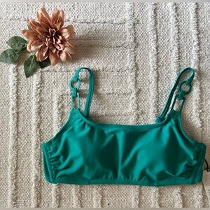 SHADE & SHORE Teal Green Bikini Top- Sizes 34C & 36B